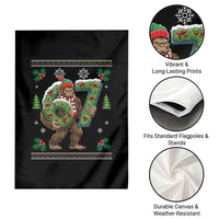 67 Meme Christmas Bigfoot Garden Flag Funny Six Seven Wreath Sasquatch Holiday Gag Gift - Wonder Print Shop