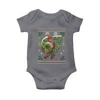 67 Meme Christmas Bigfoot Baby Onesie Funny Six Seven Wreath Sasquatch Holiday Gag Gift - Wonder Print Shop