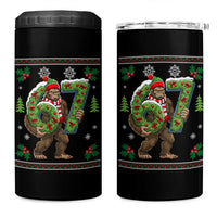 67 Meme Christmas Bigfoot 4 in 1 Can Cooler Tumbler Funny Six Seven Wreath Sasquatch Holiday Gag Gift - Wonder Print Shop