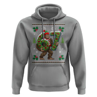 67 Meme Christmas Bigfoot Hoodie Funny Six Seven Wreath Sasquatch Holiday Gag Gift - Wonder Print Shop