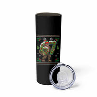 67 Meme Christmas Bigfoot Skinny Tumbler Funny Six Seven Wreath Sasquatch Holiday Gag Gift - Wonder Print Shop
