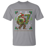 67 Meme Christmas Bigfoot T Shirt Funny Six Seven Wreath Sasquatch Holiday Gag Gift - Wonder Print Shop