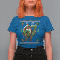 67 Meme Christmas Bigfoot T Shirt For Women Funny Six Seven Wreath Sasquatch Holiday Gag Gift - Wonder Print Shop
