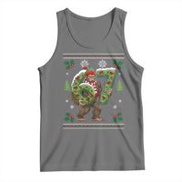 67 Meme Christmas Bigfoot Tank Top Funny Six Seven Wreath Sasquatch Holiday Gag Gift - Wonder Print Shop