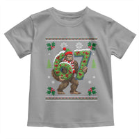 67 Meme Christmas Bigfoot Toddler T Shirt Funny Six Seven Wreath Sasquatch Holiday Gag Gift - Wonder Print Shop