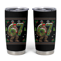 67 Meme Christmas Bigfoot Tumbler Cup Funny Six Seven Wreath Sasquatch Holiday Gag Gift - Wonder Print Shop