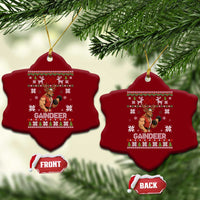 Christmas Bruh 67 Green Hands Ceramic Ornament Monster Six Seven Meme Holiday Gag Gift - Wonder Print Shop