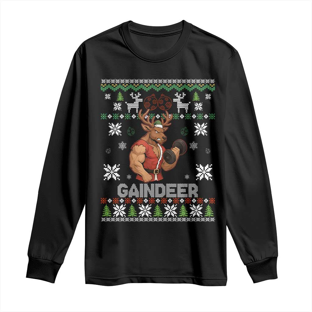 Christmas Bruh 67 Green Hands Long Sleeve Shirt Monster Six Seven Meme Holiday Gag Gift - Wonder Print Shop