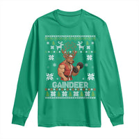 Christmas Bruh 67 Green Hands Long Sleeve Shirt Monster Six Seven Meme Holiday Gag Gift - Wonder Print Shop