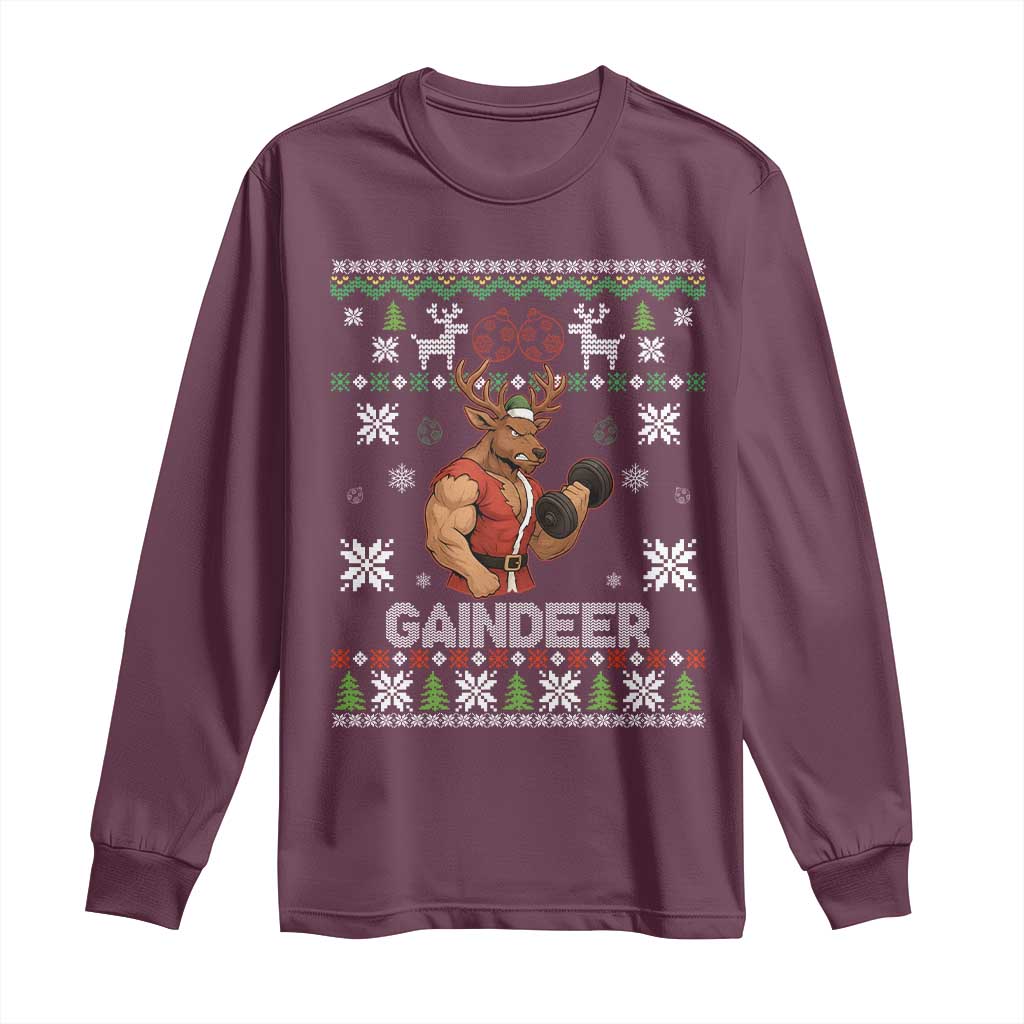 Christmas Bruh 67 Green Hands Long Sleeve Shirt Monster Six Seven Meme Holiday Gag Gift - Wonder Print Shop