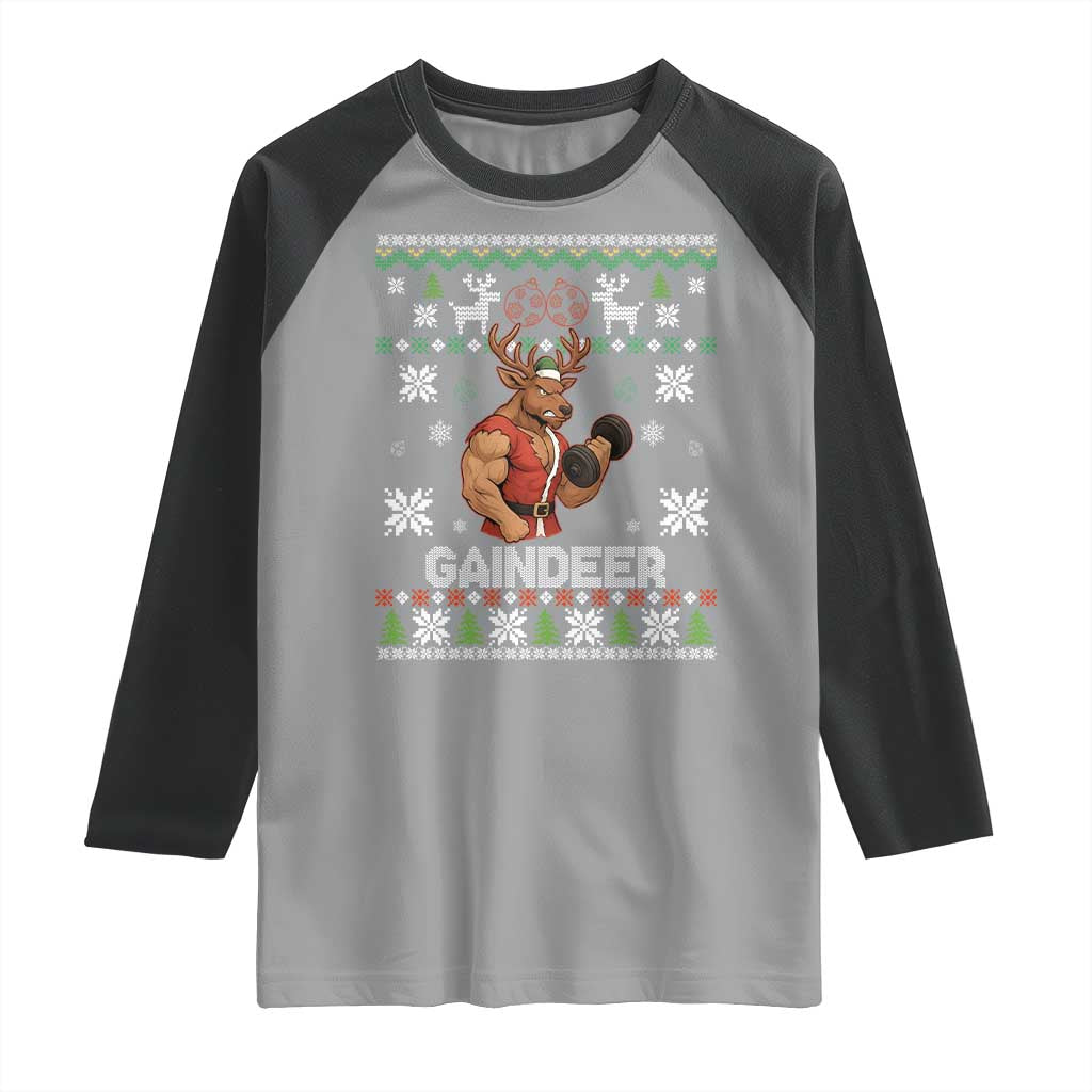 Christmas Bruh 67 Green Hands Raglan Shirt Monster Six Seven Meme Holiday Gag Gift - Wonder Print Shop