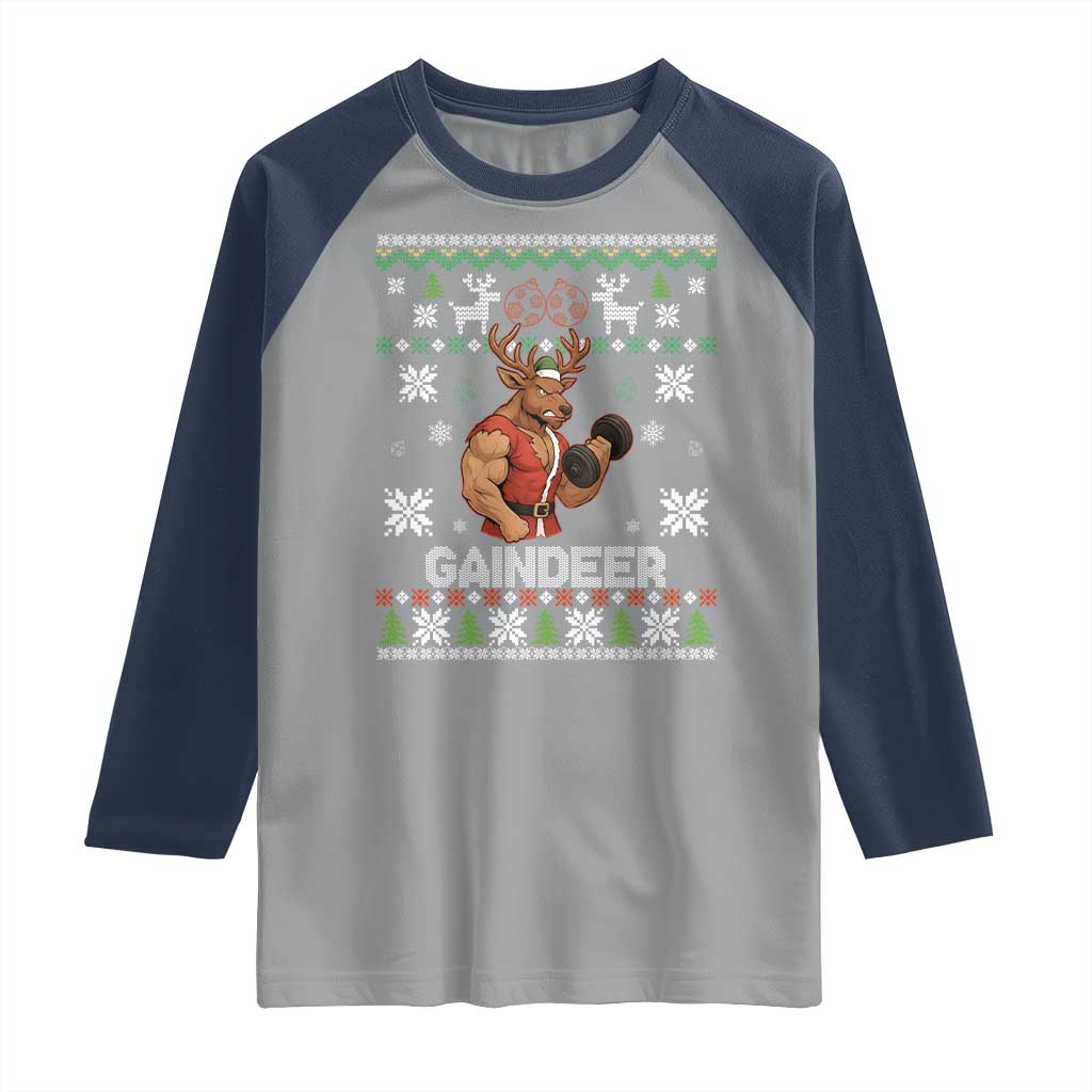 Christmas Bruh 67 Green Hands Raglan Shirt Monster Six Seven Meme Holiday Gag Gift - Wonder Print Shop