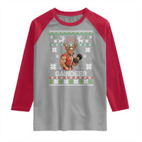 Christmas Bruh 67 Green Hands Raglan Shirt Monster Six Seven Meme Holiday Gag Gift - Wonder Print Shop