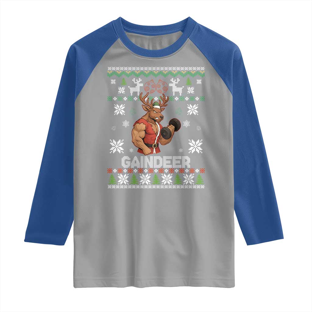 Christmas Bruh 67 Green Hands Raglan Shirt Monster Six Seven Meme Holiday Gag Gift - Wonder Print Shop