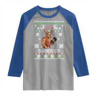 Christmas Bruh 67 Green Hands Raglan Shirt Monster Six Seven Meme Holiday Gag Gift - Wonder Print Shop