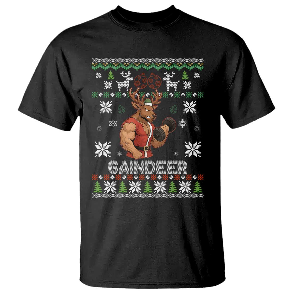Christmas Bruh 67 Green Hands T Shirt Monster Six Seven Meme Holiday Gag Gift - Wonder Print Shop