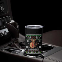 Funny Christmas Workout Gaindeer Tumbler Cup Muscular Reindeer Holiday Gym Humor Wordplay - Wonder Print Shop