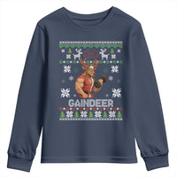 Christmas Bruh 67 Green Hands Youth Sweatshirt Monster Six Seven Meme Holiday Gag Gift - Wonder Print Shop