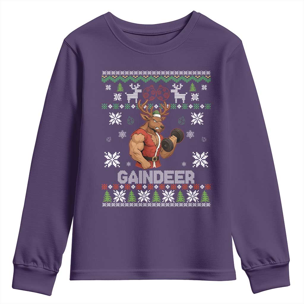 Christmas Bruh 67 Green Hands Youth Sweatshirt Monster Six Seven Meme Holiday Gag Gift - Wonder Print Shop