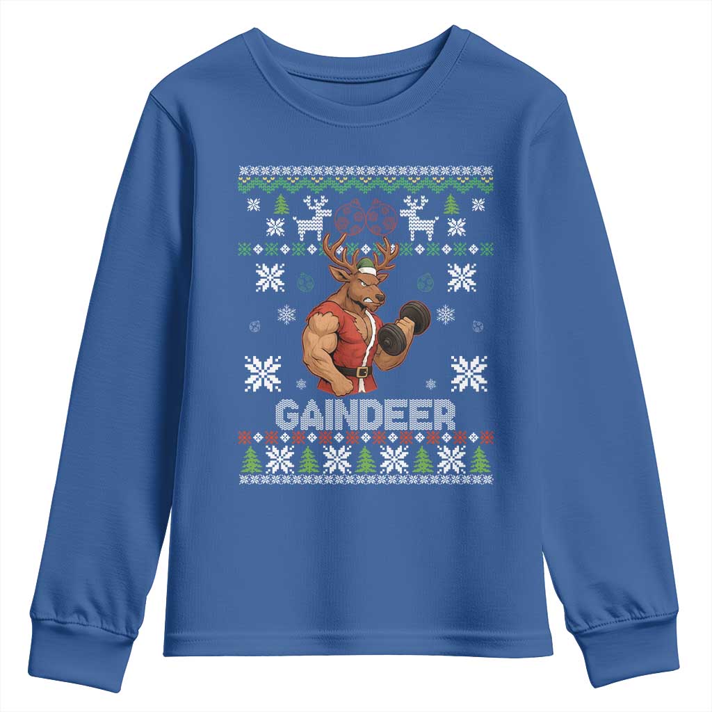 Christmas Bruh 67 Green Hands Youth Sweatshirt Monster Six Seven Meme Holiday Gag Gift - Wonder Print Shop