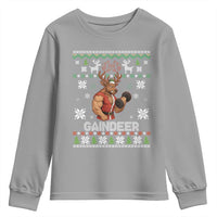 Christmas Bruh 67 Green Hands Youth Sweatshirt Monster Six Seven Meme Holiday Gag Gift - Wonder Print Shop