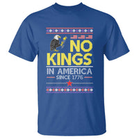 Funny Patriotic Christmas No Kings in America T Shirt Since 1776 Bald Eagle Ugly Sweater - Wonder Print Shop