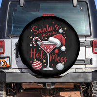 Funny Santa Favorite Hot Mess Spare Tire Cover Christmas Drinking Cocktail Lover - Wonder Print Shop