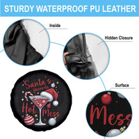 Funny Santa Favorite Hot Mess Spare Tire Cover Christmas Drinking Cocktail Lover - Wonder Print Shop