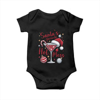 Funny Santa Favorite Hot Mess Baby Onesie Christmas Drinking Cocktail Lover - Wonder Print Shop
