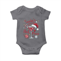 Funny Santa Favorite Hot Mess Baby Onesie Christmas Drinking Cocktail Lover - Wonder Print Shop