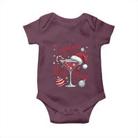 Funny Santa Favorite Hot Mess Baby Onesie Christmas Drinking Cocktail Lover - Wonder Print Shop