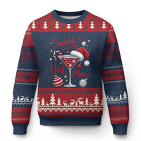Funny Santa Favorite Hot Mess Ugly Christmas Sweater Xmas Drinking Cocktail Lover - Wonder Print Shop