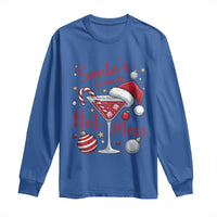 Funny Santa Favorite Hot Mess Long Sleeve Shirt Christmas Drinking Cocktail Lover - Wonder Print Shop
