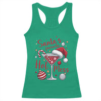 Funny Santa Favorite Hot Mess Racerback Tank Top Christmas Drinking Cocktail Lover - Wonder Print Shop