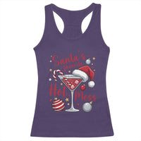 Funny Santa Favorite Hot Mess Racerback Tank Top Christmas Drinking Cocktail Lover - Wonder Print Shop