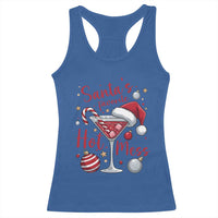Funny Santa Favorite Hot Mess Racerback Tank Top Christmas Drinking Cocktail Lover - Wonder Print Shop