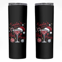 Funny Santa Favorite Hot Mess Skinny Tumbler Christmas Drinking Cocktail Lover - Wonder Print Shop