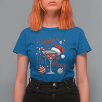 Funny Santa Favorite Hot Mess T Shirt For Women Christmas Drinking Cocktail Lover - Wonder Print Shop