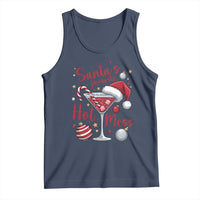 Funny Santa Favorite Hot Mess Tank Top Christmas Drinking Cocktail Lover - Wonder Print Shop