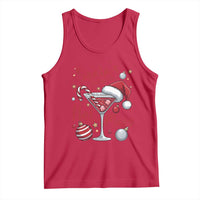 Funny Santa Favorite Hot Mess Tank Top Christmas Drinking Cocktail Lover - Wonder Print Shop