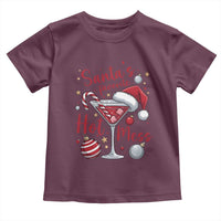 Funny Santa Favorite Hot Mess Toddler T Shirt Christmas Drinking Cocktail Lover - Wonder Print Shop