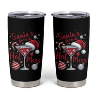 Funny Santa Favorite Hot Mess Tumbler Cup Christmas Drinking Cocktail Lover - Wonder Print Shop