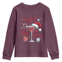 Funny Santa Favorite Hot Mess Youth Sweatshirt Christmas Drinking Cocktail Lover - Wonder Print Shop