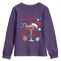Funny Santa Favorite Hot Mess Youth Sweatshirt Christmas Drinking Cocktail Lover - Wonder Print Shop