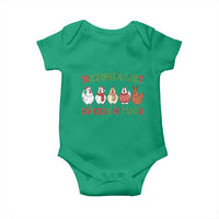 Funny Chicken Christmas Pun Baby Onesie Making a List Chicken It Twice Cute Holiday Farm Animal - Wonder Print Shop