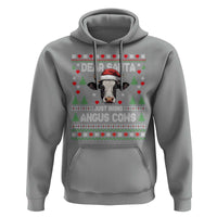 Dear Santa Angus Cow Christmas Hoodie Funny Farm Cow Lover Holiday Farm Ugly Sweater - Wonder Print Shop