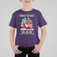 Funny Santa and Diddy Christmas T Shirt For Kid Naughty or Nice Ho Ho Ho Adult Humor Holiday - Wonder Print Shop