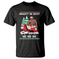 Funny Santa and Diddy Christmas T Shirt Naughty or Nice Ho Ho Ho Adult Humor Holiday - Wonder Print Shop