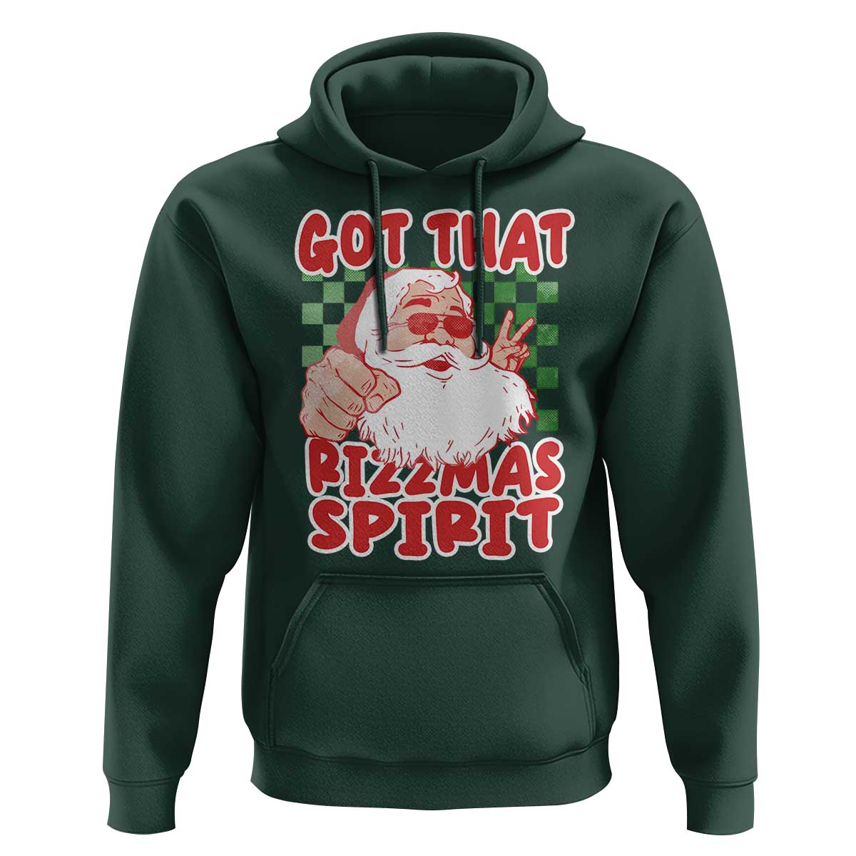 Funny Santa Rizz Christmas Hoodie Got That Rizzmas Spirit Retro Groovy