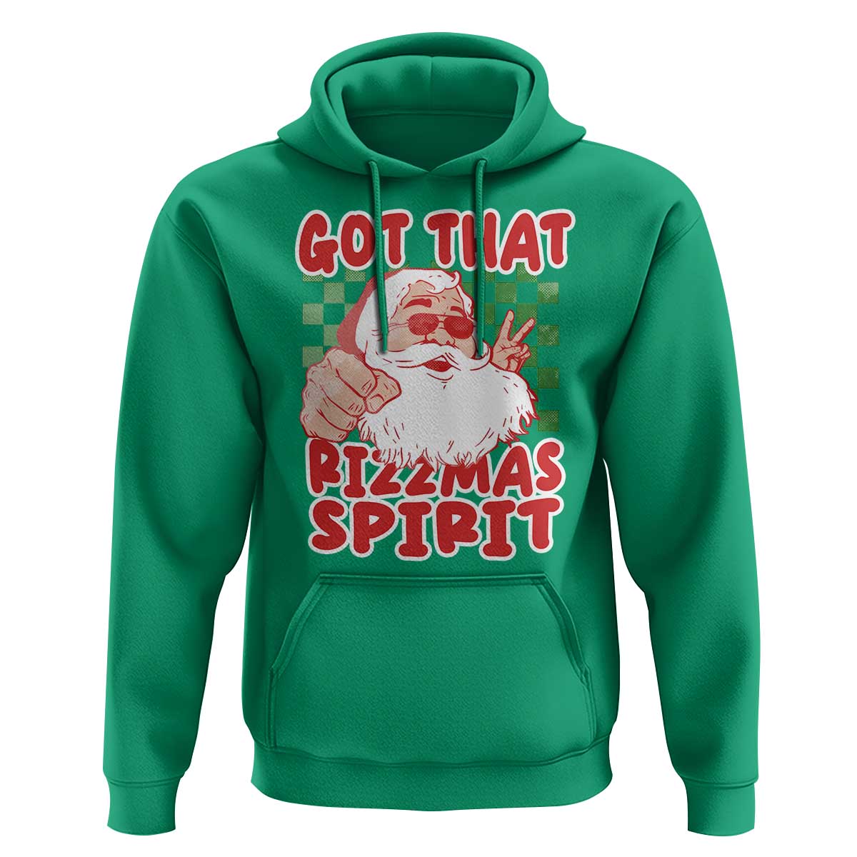 Funny Santa Rizz Christmas Hoodie Got That Rizzmas Spirit Retro Groovy